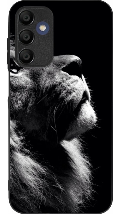 Samsung Galaxy A16 Case Hülle - Silikon schwarz Lion looking up