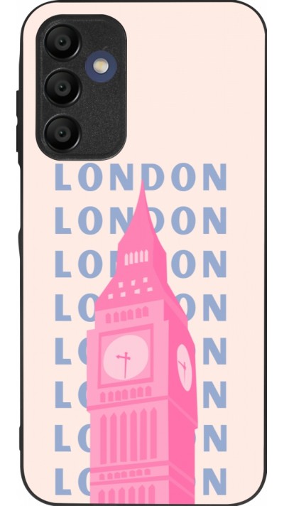 Samsung Galaxy A16 Case Hülle - Silikon schwarz London Pink Print
