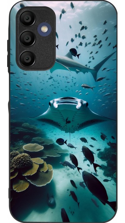 Samsung Galaxy A16 Case Hülle - Silikon schwarz Manta Lagune Reinigung