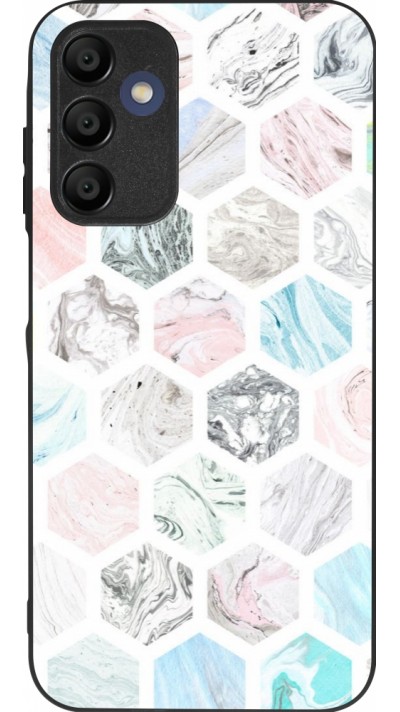 Coque Samsung Galaxy A16 - Silicone rigide noir Marble Everything
