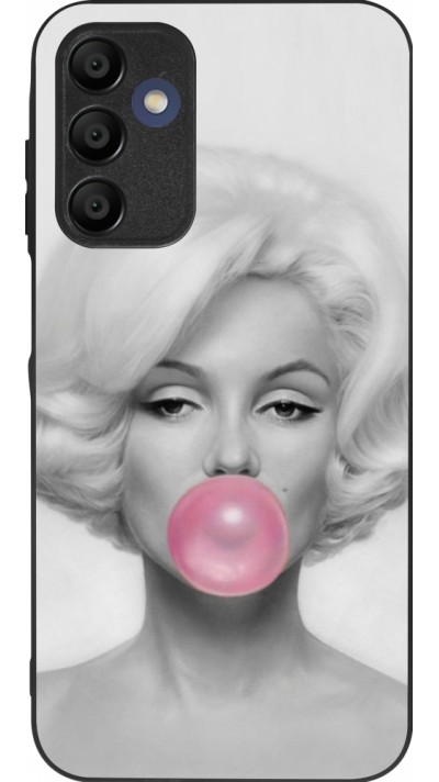 Samsung Galaxy A16 Case Hülle - Silikon schwarz Marilyn Bubble