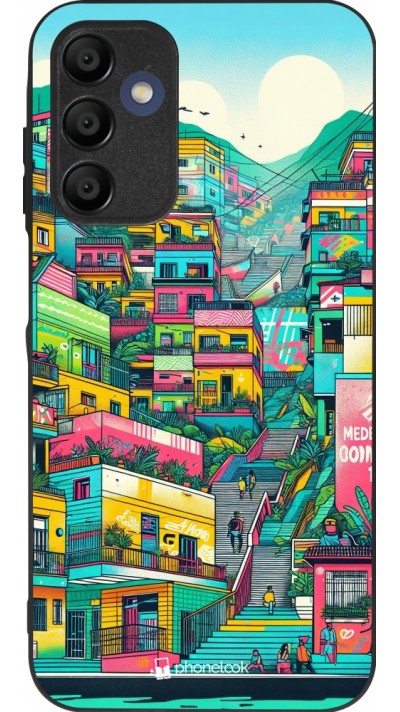 Samsung Galaxy A16 Case Hülle - Silikon schwarz Medellin Comuna 13 Kunst