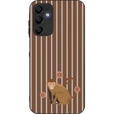 Samsung Galaxy A16 Case Hülle - Silikon schwarz Monkey with stripes