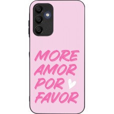 Samsung Galaxy A16 Case Hülle - Silikon schwarz More amor porfavor