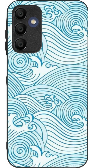 Samsung Galaxy A16 Case Hülle - Silikon schwarz Ocean Waves
