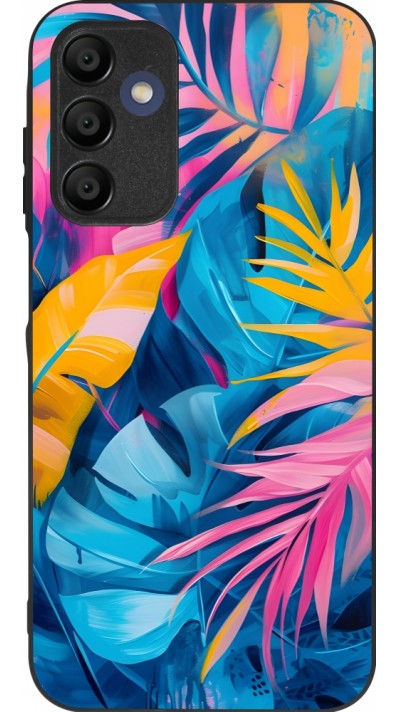 Samsung Galaxy A16 Case Hülle - Silikon schwarz Palms Blue