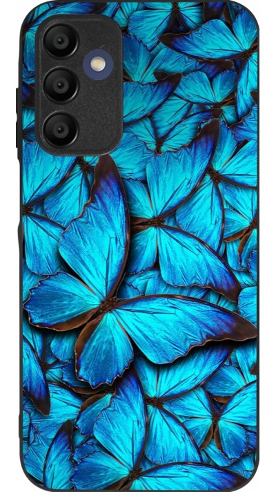 Samsung Galaxy A16 Case Hülle - Silikon schwarz Papillon bleu