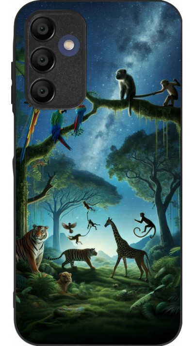 Samsung Galaxy A16 Case Hülle - Silikon schwarz Paradies der exotischen Tiere