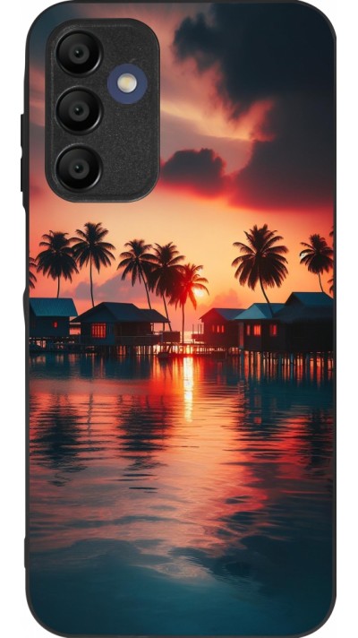 Samsung Galaxy A16 Case Hülle - Silikon schwarz Paradies Malediven