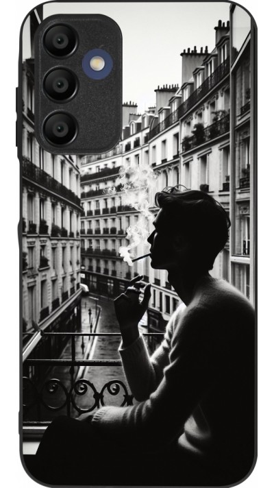 Samsung Galaxy A16 Case Hülle - Silikon schwarz Parisian Smoker
