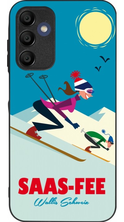 Samsung Galaxy A16 Case Hülle - Silikon schwarz Saas-Fee Ski Downhill