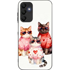 Samsung Galaxy A16 Case Hülle - Silikon schwarz Saint Valentines Day 26 Cat Love