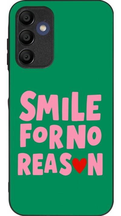 Samsung Galaxy A16 Case Hülle - Silikon schwarz Smile for no reason 2026