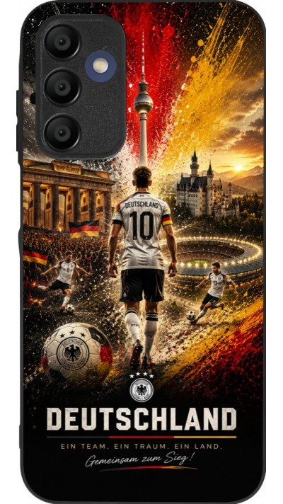 Samsung Galaxy A16 Case Hülle - Silikon schwarz Fussball Deutschland splash 2026