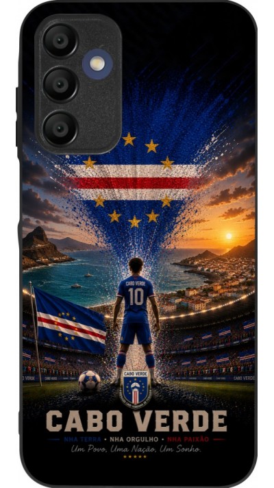 Samsung Galaxy A16 Case Hülle - Silikon schwarz Fussball Kap Verde splash 2026