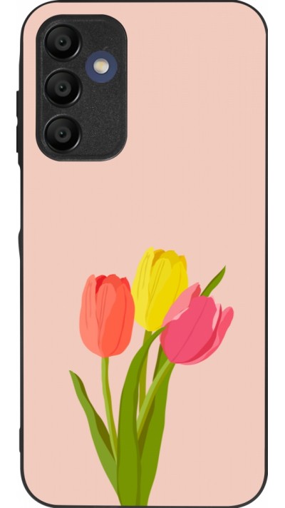 Samsung Galaxy A16 Case Hülle - Silikon schwarz Spring 23 tulip trio
