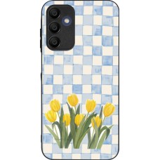 Samsung Galaxy A16 Case Hülle - Silikon schwarz Blue vichy tulips 2026