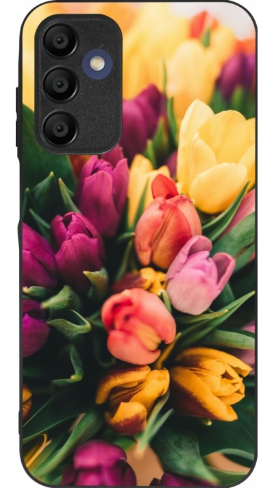 Samsung Galaxy A16 Case Hülle - Silikon schwarz Bouquet of tulips 2026