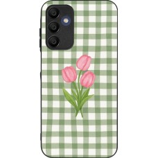 Samsung Galaxy A16 Case Hülle - Silikon schwarz Green vichy tulips 2026