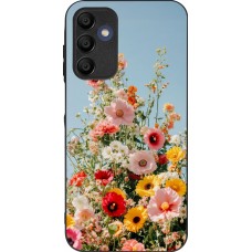Samsung Galaxy A16 Case Hülle - Silikon schwarz Spring flowers 2026