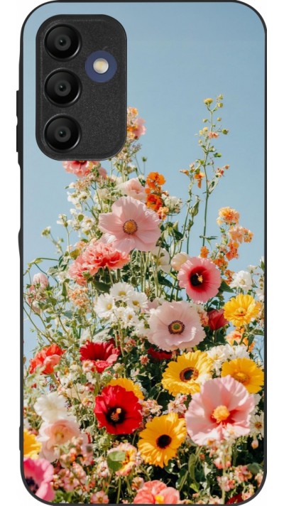 Samsung Galaxy A16 Case Hülle - Silikon schwarz Spring flowers 2026
