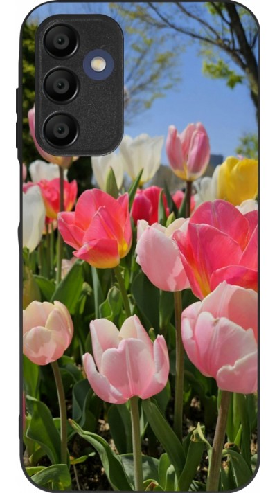 Samsung Galaxy A16 Case Hülle - Silikon schwarz Tulips 2026