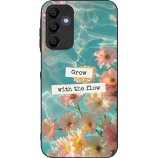 Samsung Galaxy A16 Case Hülle - Silikon schwarz Summer 2025 Grow with the flow