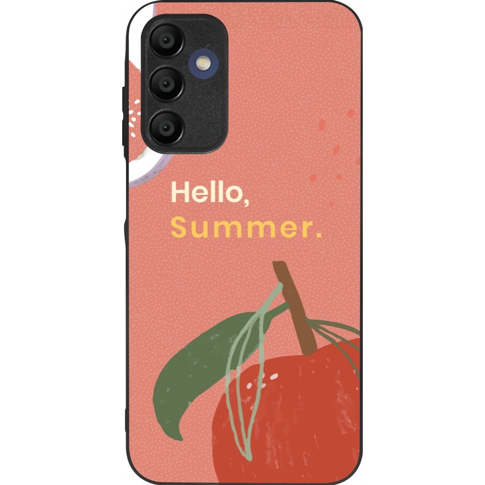 Samsung Galaxy A16 Case Hülle - Silikon schwarz Summer 2025 Hello summer