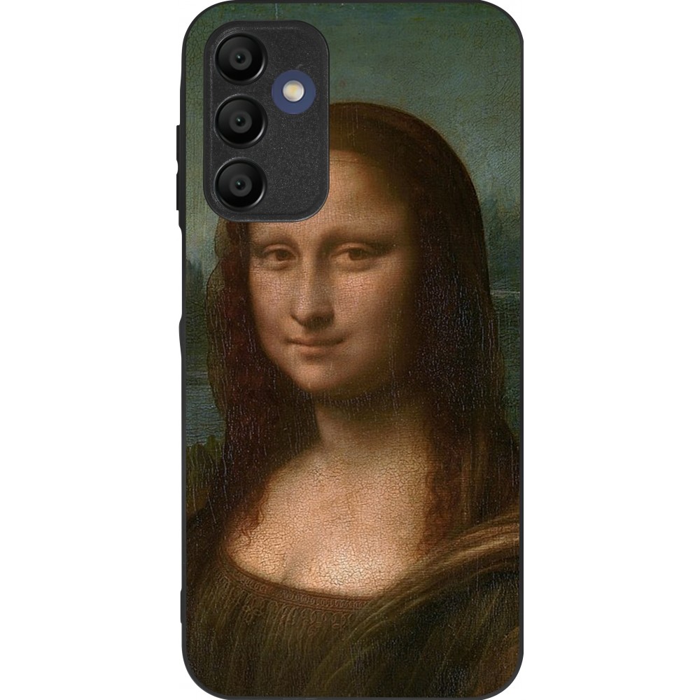Coque Samsung Galaxy A16 - Silicone rigide noir Tableau art - La Joconde - Léonard de Vinci
