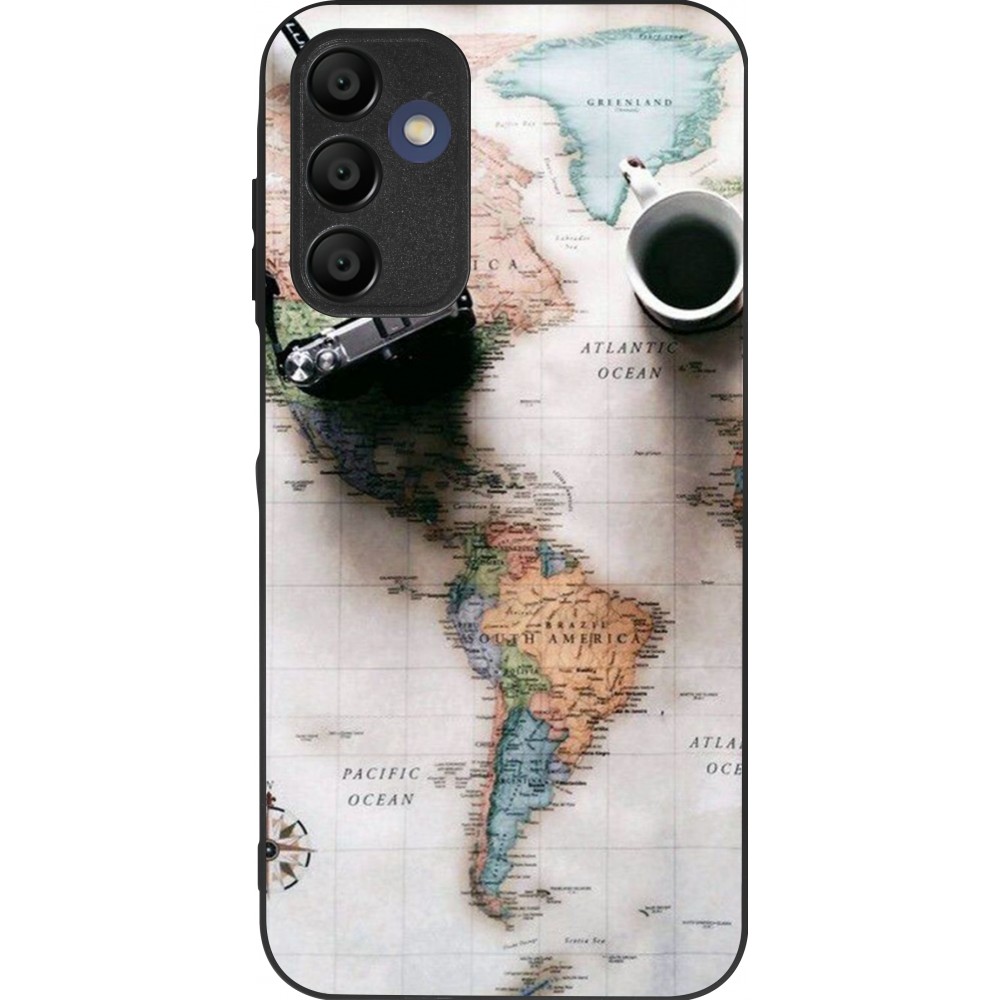 Samsung Galaxy A16 Case Hülle - Silikon schwarz Travel 01