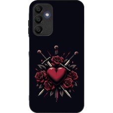 Samsung Galaxy A16 Case Hülle - Silikon schwarz Valentine 2024 gothic love