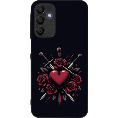 Samsung Galaxy A16 Case Hülle - Silikon schwarz Valentine 2024 gothic love