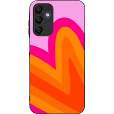 Samsung Galaxy A16 Case Hülle - Silikon schwarz Valentine 2024 heart gradient