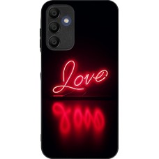 Samsung Galaxy A16 Case Hülle - Silikon schwarz Valentine 2025 Neon Liebe