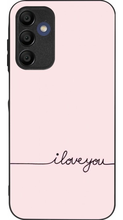Samsung Galaxy A16 Case Hülle - Silikon schwarz Valentine 2023 i love you writing
