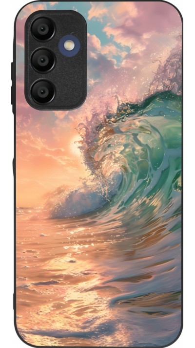 Samsung Galaxy A16 Case Hülle - Silikon schwarz Wave Sunset