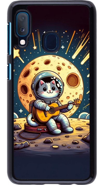 Samsung Galaxy A20e Case Hülle - AstroKatze RockMond