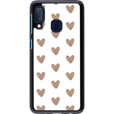 Samsung Galaxy A20e Case Hülle - Autumn 2024 brown hearts