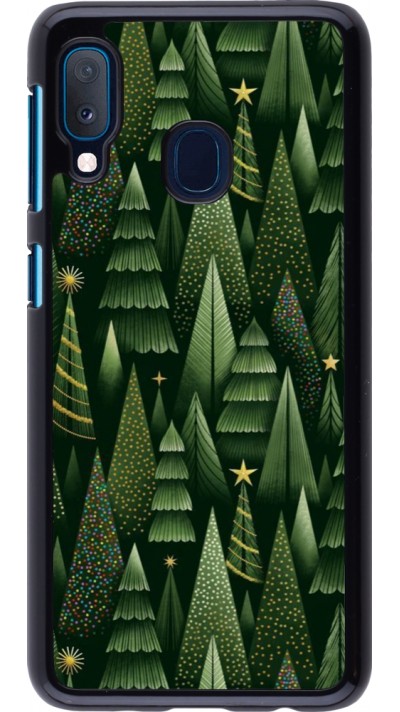 Samsung Galaxy A20e Case Hülle - Christmas 25 Pattern Xmas Tree