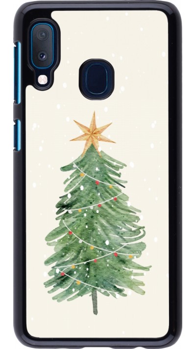 Samsung Galaxy A20e Case Hülle - Christmas 25 Sketch Tree