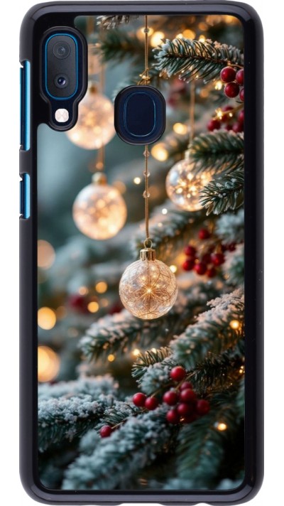 Samsung Galaxy A20e Case Hülle - Christmas 25 Xmas Decorated Tree