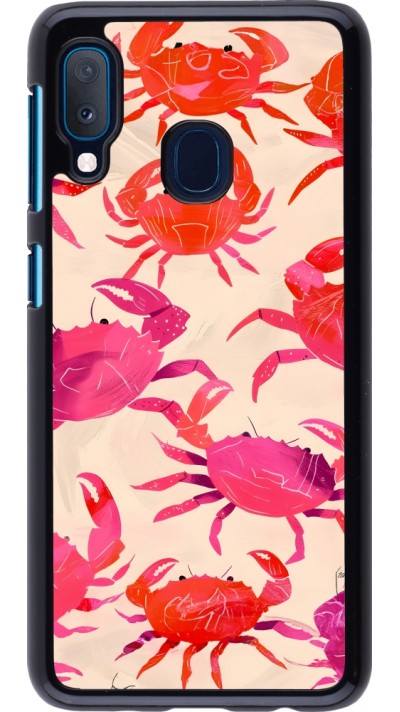 Samsung Galaxy A20e Case Hülle - Crabs Paint