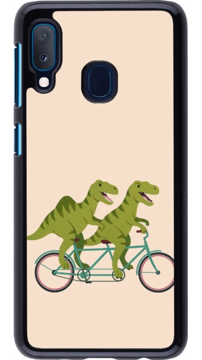 Samsung Galaxy A20e Case Hülle - Dinosaurs on bikes 2026