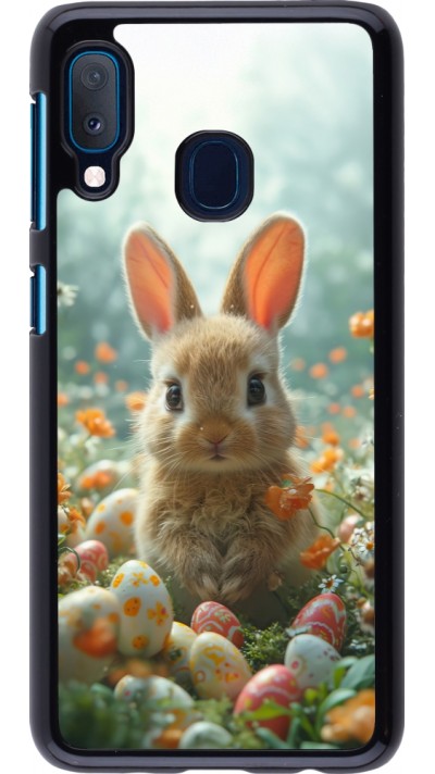 Samsung Galaxy A20e Case Hülle - Easter 2026 Rabbit in the garden