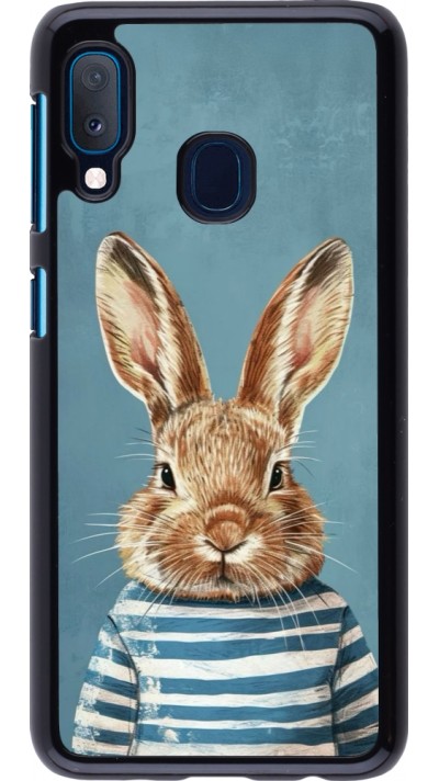 Samsung Galaxy A20e Case Hülle - Easter 2026 Rabbit navy