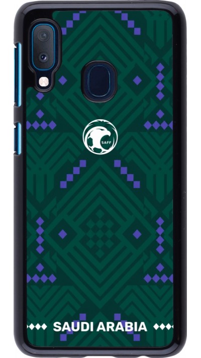 Samsung Galaxy A20e Case Hülle - Saudi Arabien 2026 personalisierbares Fussballtrikot