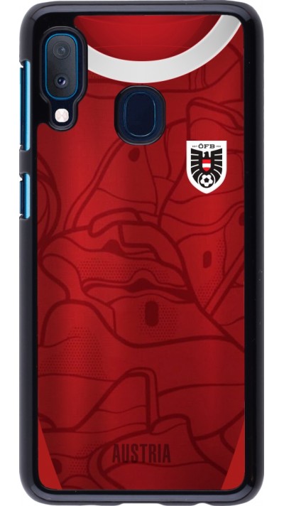 Samsung Galaxy A20e Case Hülle - Austria personalisierbares Fussballtrikot