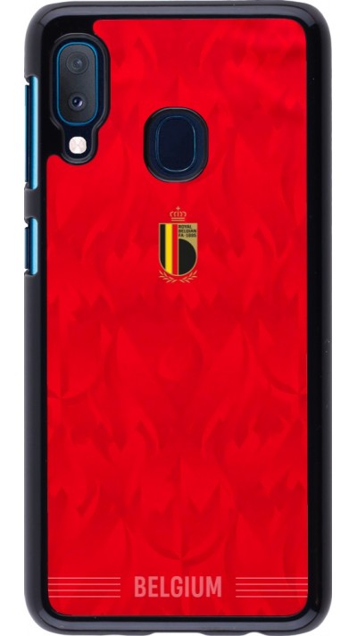 Samsung Galaxy A20e Case Hülle - Belgien 2026 personalisierbares Fussballtrikot