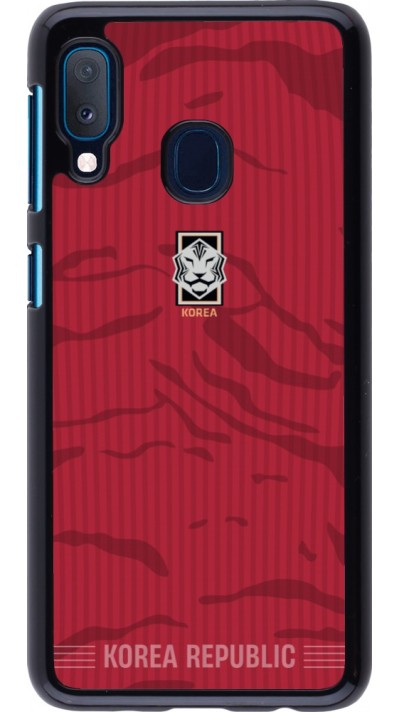 Samsung Galaxy A20e Case Hülle - Südkorea 2026 personalisierbares Fussballtrikot
