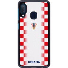 Samsung Galaxy A20e Case Hülle - Kroatien 2026 personalisierbares Fussballtrikot